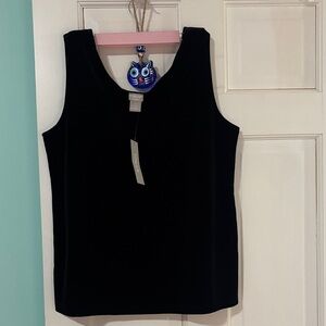 Chico's Classic Velvet Black Tank Top